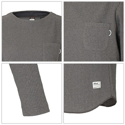 NANGA ナンガ ECO HYBRID WAFFLE B.NECK L/S TEE エコハイブリッドワッフルボートネックロングスリーブティー