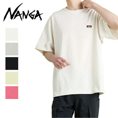 NANGA ナンガ ECO HYBRID BOX LOGO EMBROIDERY TEE エコハイブリッドボックスロゴエンブロイダリーティー