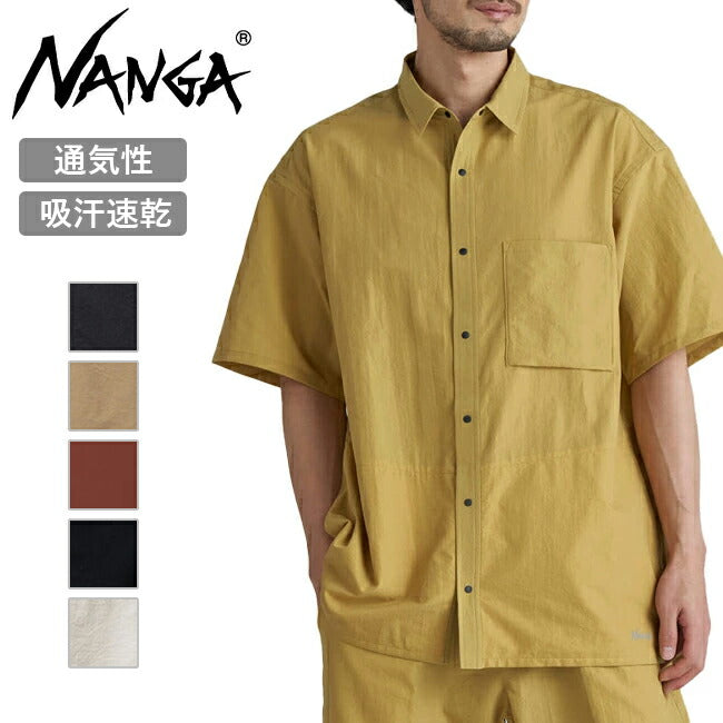 NANGA ナンガ DotAir COMFY S/S SHIRT ドットエアーコンフィーショートスリーブシャツ