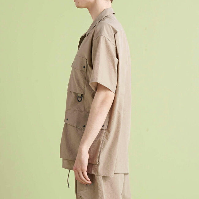 NANGA ナンガ DotAir UTILITY PK SHORT SLEEVE SHIRT ドットエアユーティリティーポケットショートスリーブシャツ