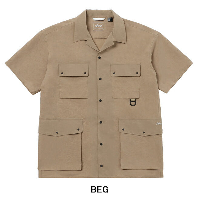 NANGA ナンガ DotAir UTILITY PK SHORT SLEEVE SHIRT ドットエアユーティリティーポケットショートスリーブシャツ