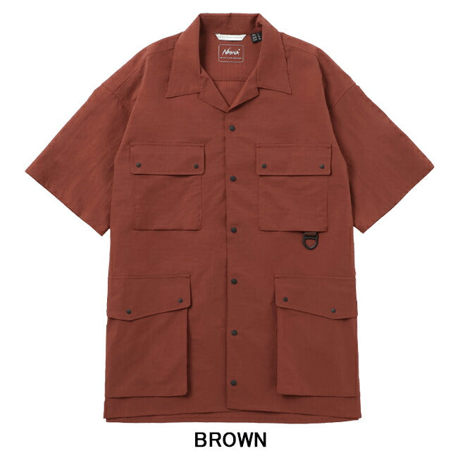 NANGA ナンガ DotAir UTILITY PK SHORT SLEEVE SHIRT ドットエアユーティリティーポケットショートスリーブシャツ