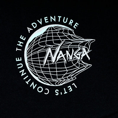 NANGA ナンガ 別注Tシャツ LET'S CONTINUE THE ADVENTURE TEE レッツコンティニュージアドベンチャーティー