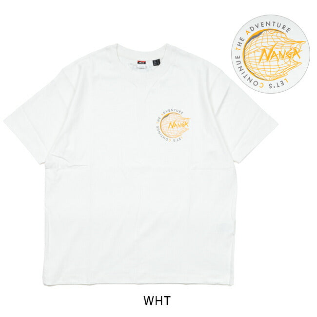 NANGA ナンガ 別注Tシャツ LET'S CONTINUE THE ADVENTURE TEE レッツコンティニュージアドベンチャーティー