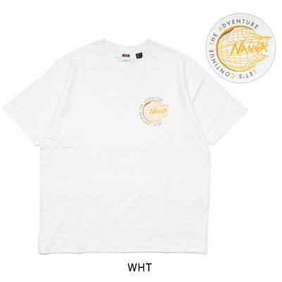 NANGA ナンガ 別注Tシャツ LET'S CONTINUE THE ADVENTURE TEE レッツコンティニュージアドベンチャーティー