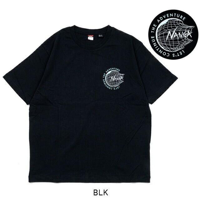 NANGA ナンガ 別注Tシャツ LET'S CONTINUE THE ADVENTURE TEE レッツコンティニュージアドベンチャーティー