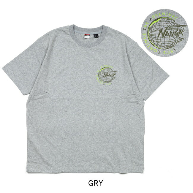 NANGA ナンガ 別注Tシャツ LET'S CONTINUE THE ADVENTURE TEE レッツコンティニュージアドベンチャーティー