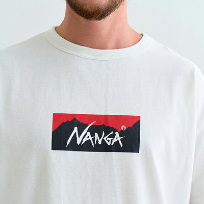 NANGA ナンガ ECO HYBRID BOX LOGO L/S TEE エコハイブリッドボックスロゴロングスリーブティー