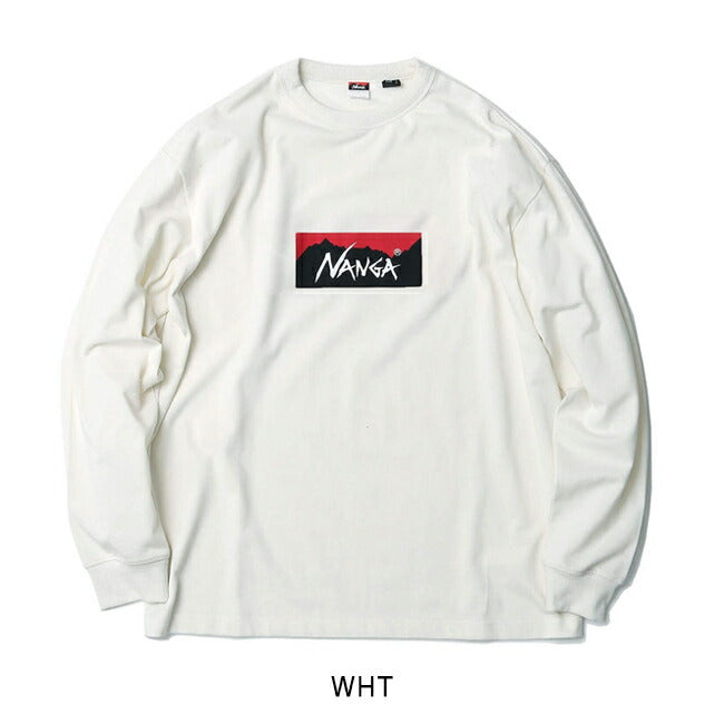 NANGA ナンガ ECO HYBRID BOX LOGO L/S TEE エコハイブリッドボックスロゴロングスリーブティー