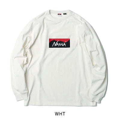 NANGA ナンガ ECO HYBRID BOX LOGO L/S TEE エコハイブリッドボックスロゴロングスリーブティー