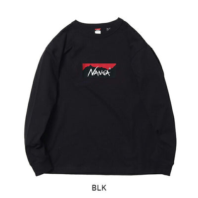 NANGA ナンガ ECO HYBRID BOX LOGO L/S TEE エコハイブリッドボックスロゴロングスリーブティー