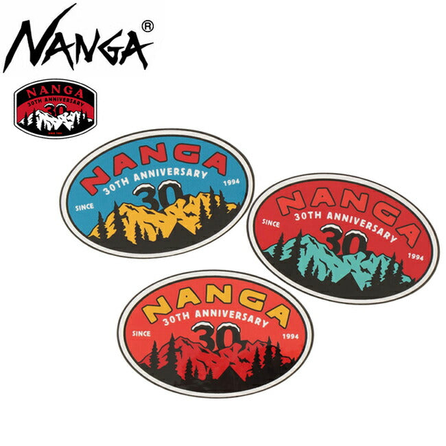 NANGA ナンガ NANGA 30TH ANNIVERSARY STICKER OVAL ナンガ30thアニバーサリーステッカーオーバル
