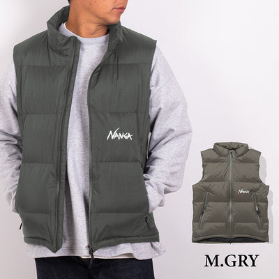 【予約受付中★10月上旬発送予定】NANGA ナンガ  別注 AURORATEX EMBROIDERY VEST オーロラテックスエンブロイダリーベスト