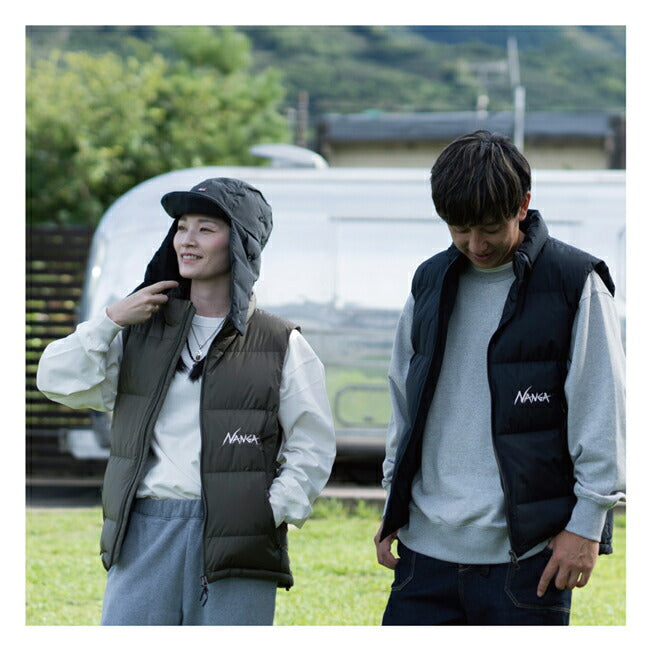 【予約受付中★10月上旬発送予定】NANGA ナンガ  別注 AURORATEX EMBROIDERY VEST オーロラテックスエンブロイダリーベスト