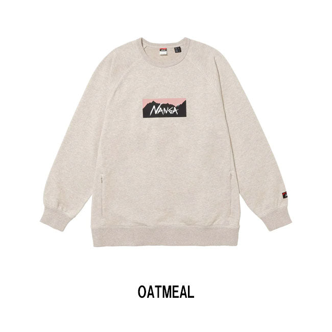 NANGA ナンガ ECO HYBRID BOX LOGO SWEATSHIRT エコハイブリッドボックスロゴスウェットシャツ