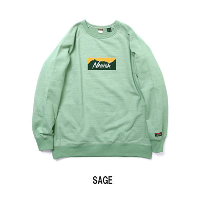 NANGA ナンガ ECO HYBRID BOX LOGO SWEATSHIRT エコハイブリッドボックスロゴスウェットシャツ