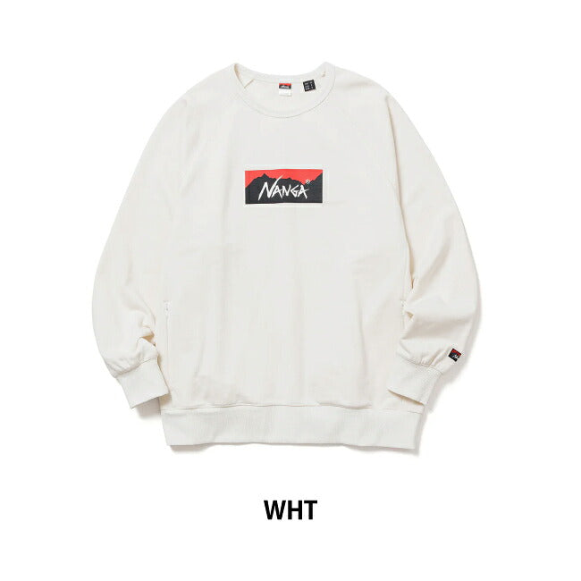 NANGA ナンガ ECO HYBRID BOX LOGO SWEATSHIRT エコハイブリッドボックスロゴスウェットシャツ