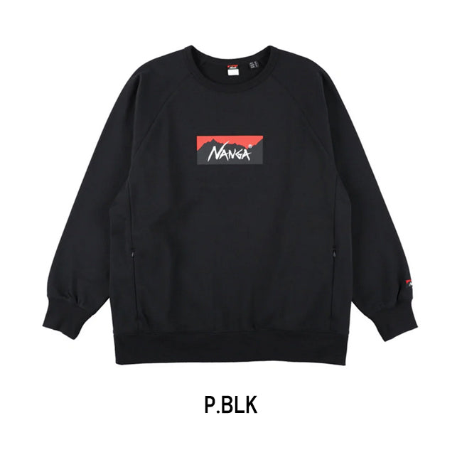 NANGA ナンガ ECO HYBRID BOX LOGO SWEATSHIRT エコハイブリッドボックスロゴスウェットシャツ