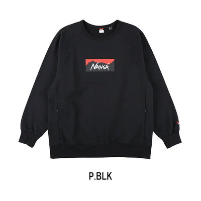 NANGA ナンガ ECO HYBRID BOX LOGO SWEATSHIRT エコハイブリッドボックスロゴスウェットシャツ