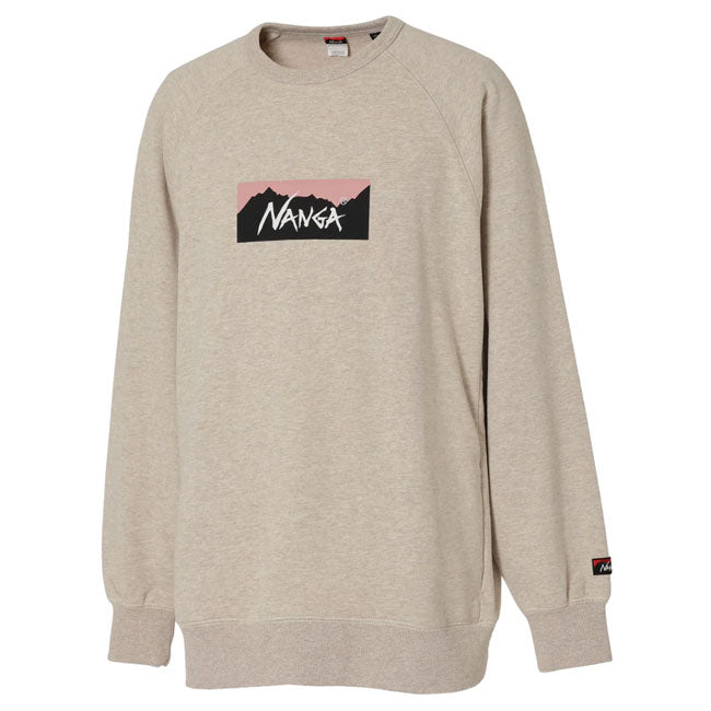 NANGA ナンガ ECO HYBRID BOX LOGO SWEATSHIRT エコハイブリッドボックスロゴスウェットシャツ