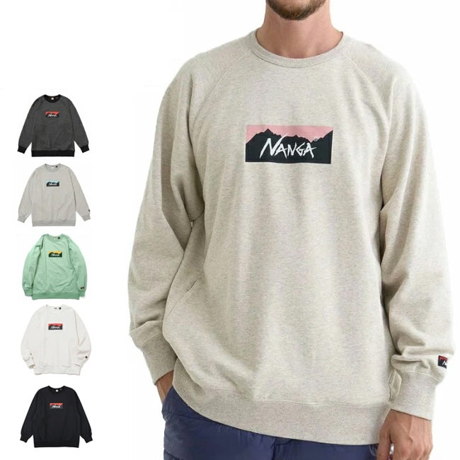 NANGA ナンガ ECO HYBRID BOX LOGO SWEATSHIRT エコハイブリッドボックスロゴスウェットシャツ