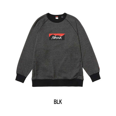 NANGA ナンガ ECO HYBRID BOX LOGO SWEATSHIRT エコハイブリッドボックスロゴスウェットシャツ