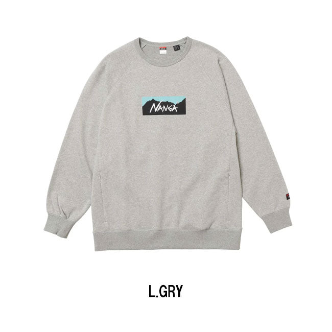 NANGA ナンガ ECO HYBRID BOX LOGO SWEATSHIRT エコハイブリッドボックスロゴスウェットシャツ
