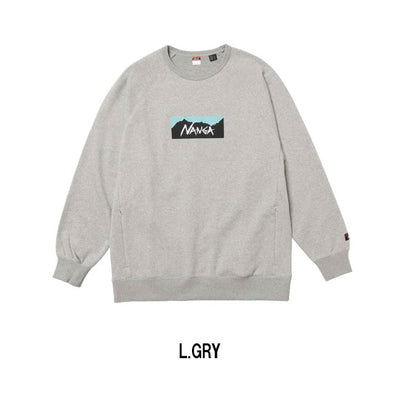 NANGA ナンガ ECO HYBRID BOX LOGO SWEATSHIRT エコハイブリッドボックスロゴスウェットシャツ