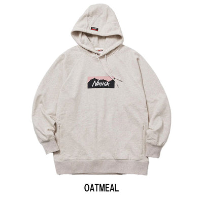 NANGA ナンガ ECO HYBRID BOX LOGO SWEAT HOODIE エコハイブリッドボックスロゴスウェットフーディー