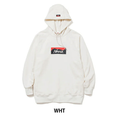 NANGA ナンガ ECO HYBRID BOX LOGO SWEAT HOODIE エコハイブリッドボックスロゴスウェットフーディー
