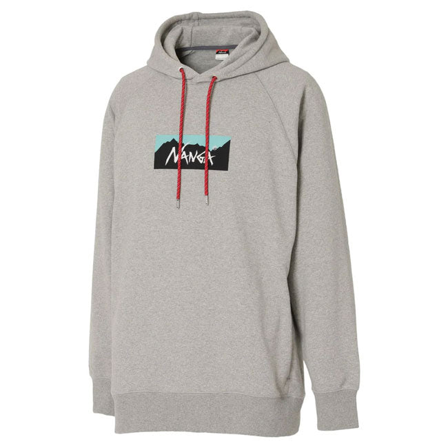 NANGA ナンガ ECO HYBRID BOX LOGO SWEAT HOODIE エコハイブリッドボックスロゴスウェットフーディー