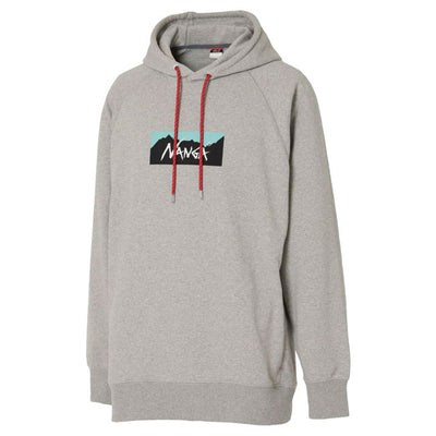 NANGA ナンガ ECO HYBRID BOX LOGO SWEAT HOODIE エコハイブリッドボックスロゴスウェットフーディー