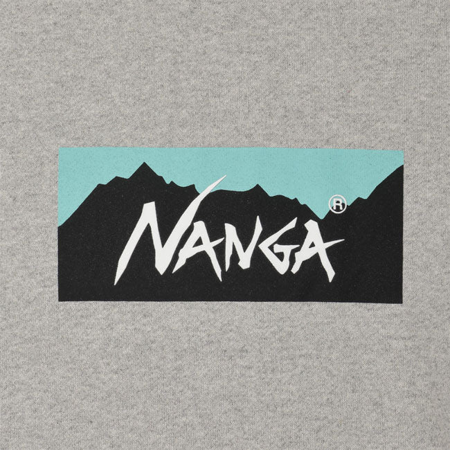 NANGA ナンガ ECO HYBRID BOX LOGO SWEAT HOODIE エコハイブリッドボックスロゴスウェットフーディー