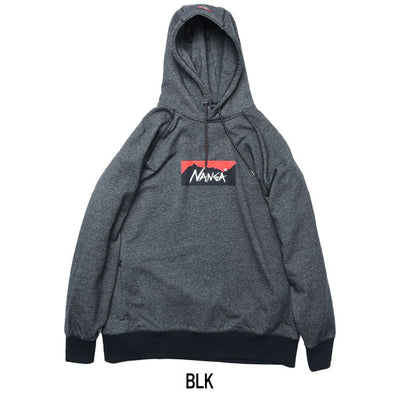 NANGA ナンガ ECO HYBRID BOX LOGO SWEAT HOODIE エコハイブリッドボックスロゴスウェットフーディー