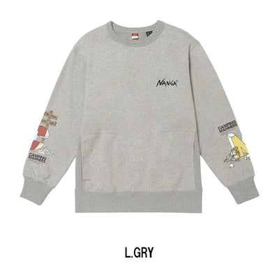 NANGA ナンガ ECO HYBRID CAMPING MANNERS RRC SWEATSHIRT エコハイブリッドキャンピングマナーズアールアールシースウェットシャツ
