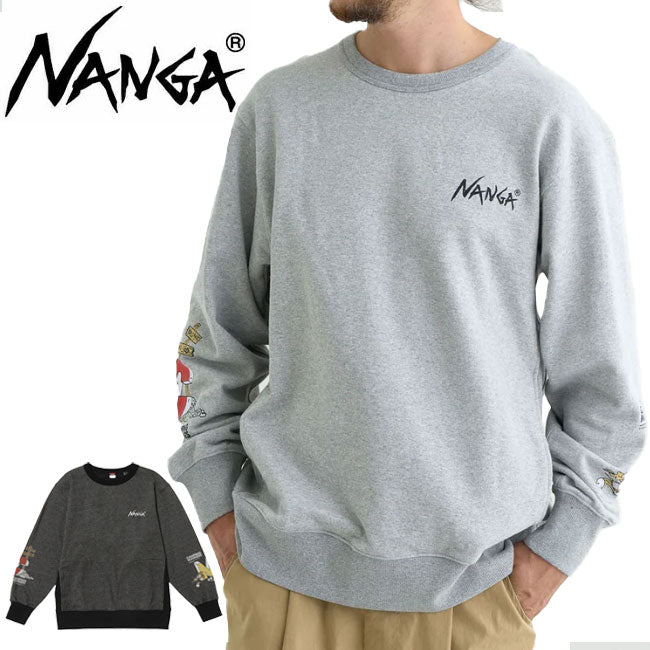 NANGA ナンガ ECO HYBRID CAMPING MANNERS RRC SWEATSHIRT エコハイブリッドキャンピングマナーズアールアールシースウェットシャツ