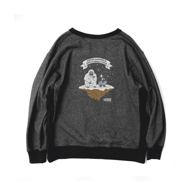 NANGA ナンガ ECO HYBRID CAMPING MANNERS RRC SWEATSHIRT エコハイブリッドキャンピングマナーズアールアールシースウェットシャツ