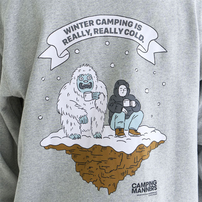 NANGA ナンガ ECO HYBRID CAMPING MANNERS RRC SWEATSHIRT エコハイブリッドキャンピングマナーズアールアールシースウェットシャツ