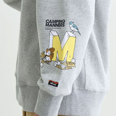 NANGA ナンガ ECO HYBRID CAMPING MANNERS RRC SWEATSHIRT エコハイブリッドキャンピングマナーズアールアールシースウェットシャツ