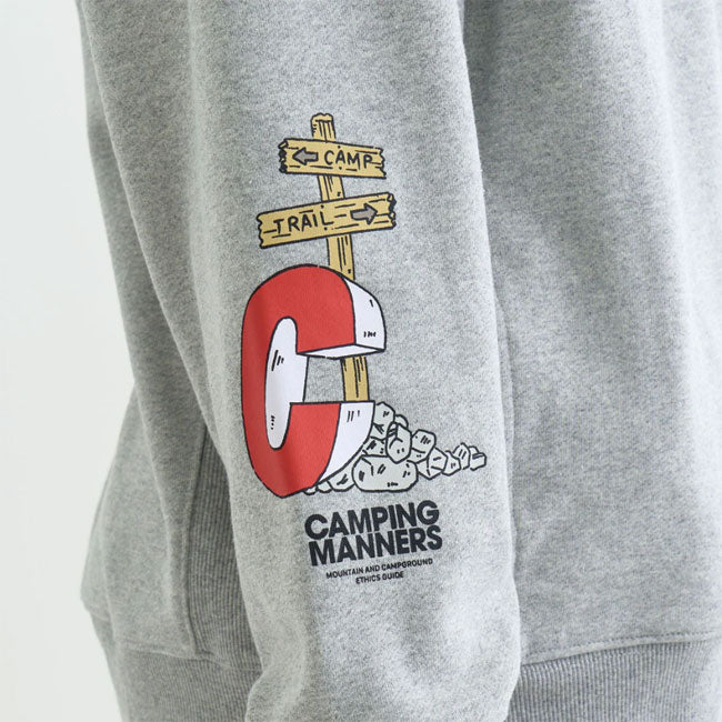 NANGA ナンガ ECO HYBRID CAMPING MANNERS RRC SWEATSHIRT エコハイブリッドキャンピングマナーズアールアールシースウェットシャツ