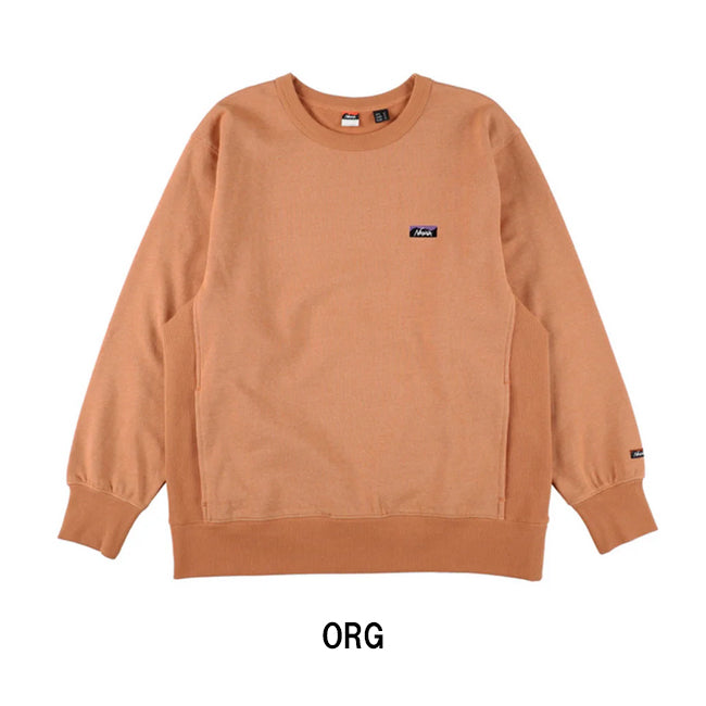 NANGA ナンガ ECO HYBRID MINI BOX LOGO EMBROIDERY SWEATSHIRT エコハイブリッドミニボックスロゴエンブロイダリースウェットシャツ
