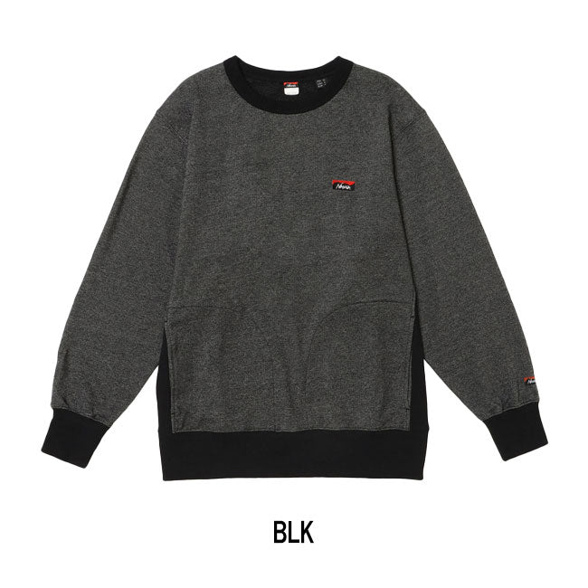 NANGA ナンガ ECO HYBRID MINI BOX LOGO EMBROIDERY SWEATSHIRT エコハイブリッドミニボックスロゴエンブロイダリースウェットシャツ