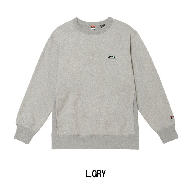 NANGA ナンガ ECO HYBRID MINI BOX LOGO EMBROIDERY SWEATSHIRT エコハイブリッドミニボックスロゴエンブロイダリースウェットシャツ