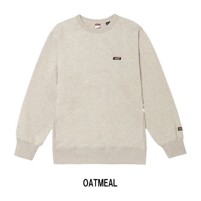 NANGA ナンガ ECO HYBRID MINI BOX LOGO EMBROIDERY SWEATSHIRT エコハイブリッドミニボックスロゴエンブロイダリースウェットシャツ