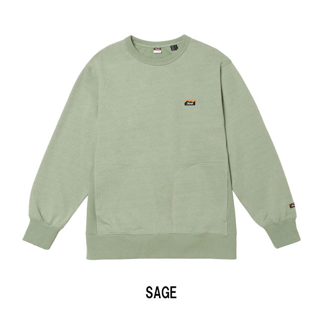 NANGA ナンガ ECO HYBRID MINI BOX LOGO EMBROIDERY SWEATSHIRT エコハイブリッドミニボックスロゴエンブロイダリースウェットシャツ