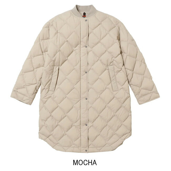 NANGA ナンガ RIB COLLAR QUILTED DOWN COAT W リブカラーキルティッドダウンコート