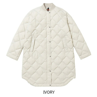 NANGA ナンガ RIB COLLAR QUILTED DOWN COAT W リブカラーキルティッドダウンコート