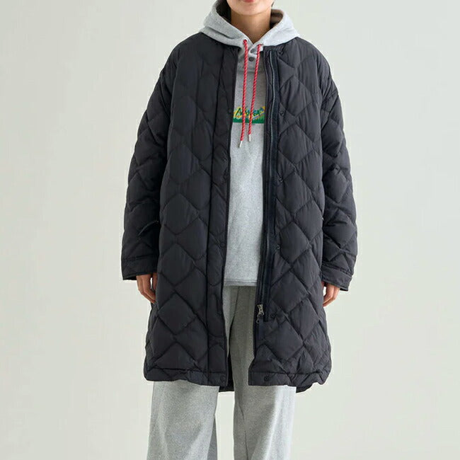 NANGA - RIB COLLAR QUILTED DOWN COAT W リブカラーキルティッド