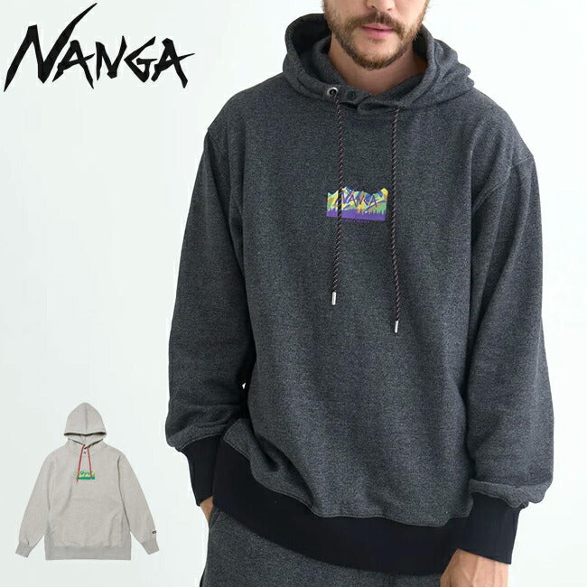 NANGA ナンガ LIFE IS A JOURNEY MT.BOX LOGO SWEAT HOODIE マウントボックスロゴスウェットフーディ