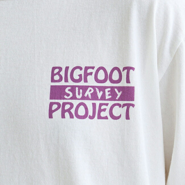NANGA×TACOMA FUJI RECORDS ナンガ×タコマフジレコード BIGFOOT SURVEY PROJECT LOGO L/S TEE ビッグフットサーベイプロジェクトロゴロングスリーブティー